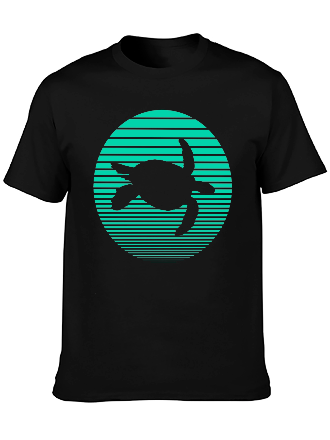 Turtle Silhouette Graphic T-Shirt