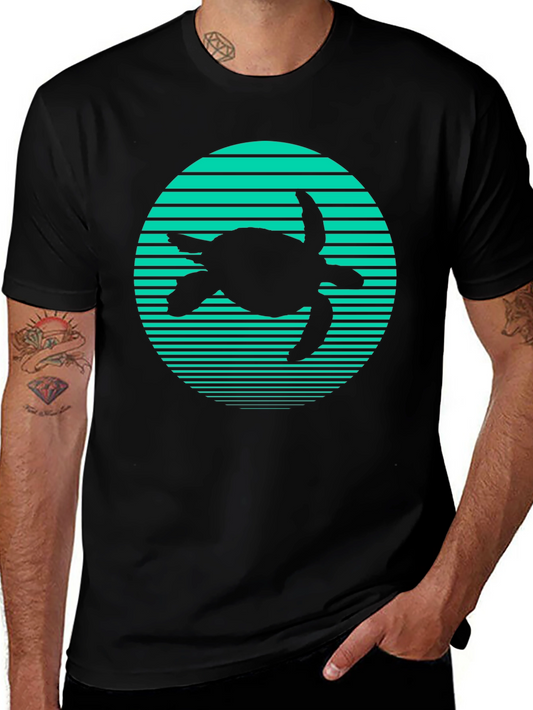 Turtle Silhouette Graphic T-Shirt