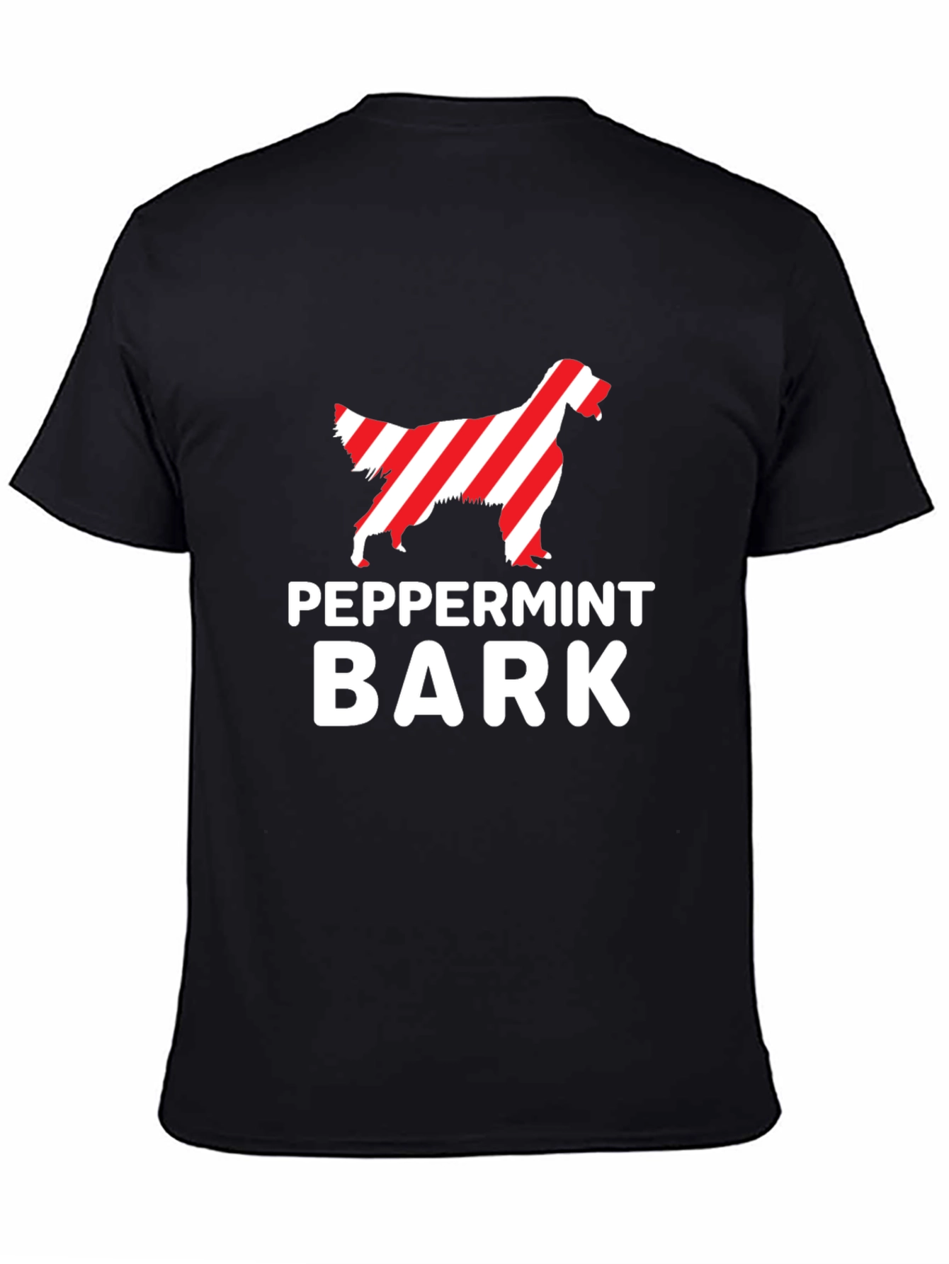 Peppermint Bark Dog T-Shirt - Holiday Novelty Tee