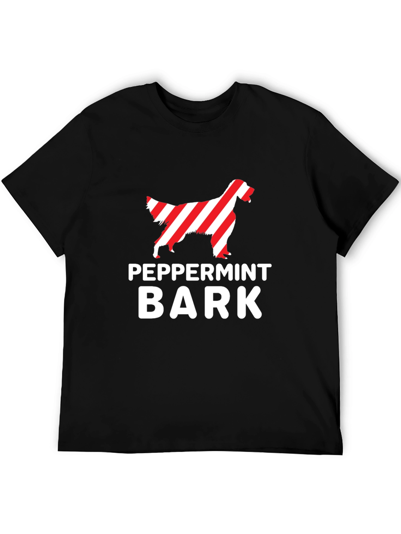Peppermint Bark Dog T-Shirt - Holiday Novelty Tee