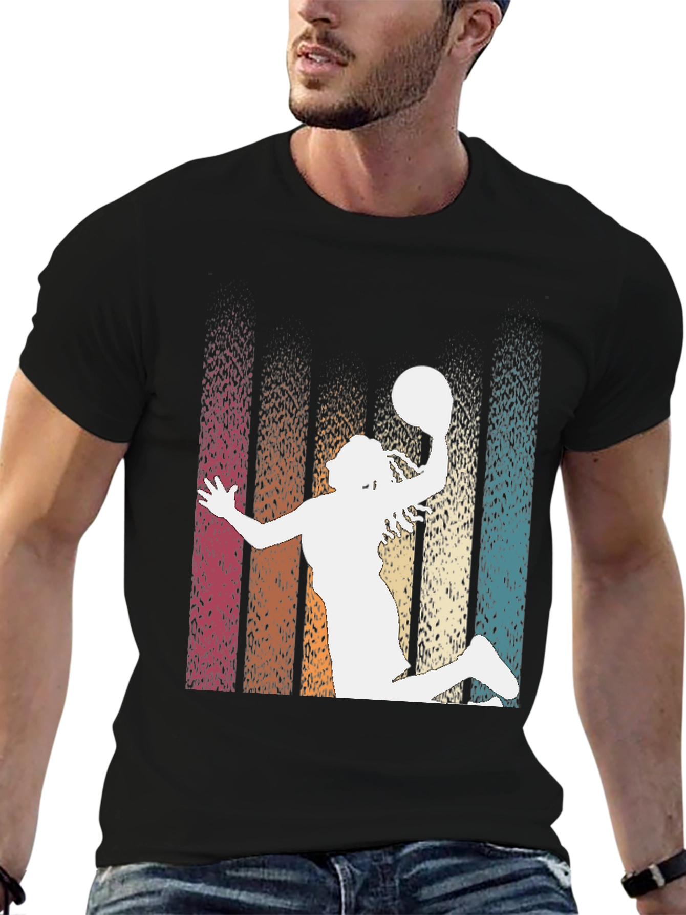 Retro Basketball Graphic Tee