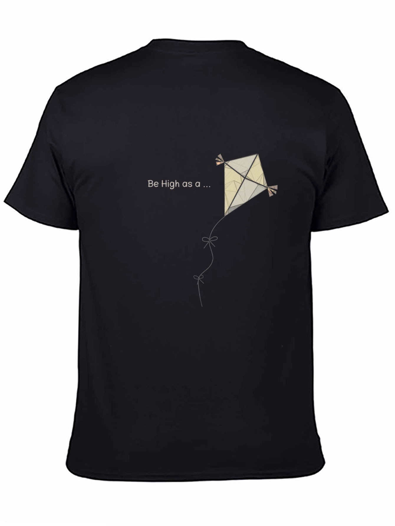 High as a Kite Black T-Shirt