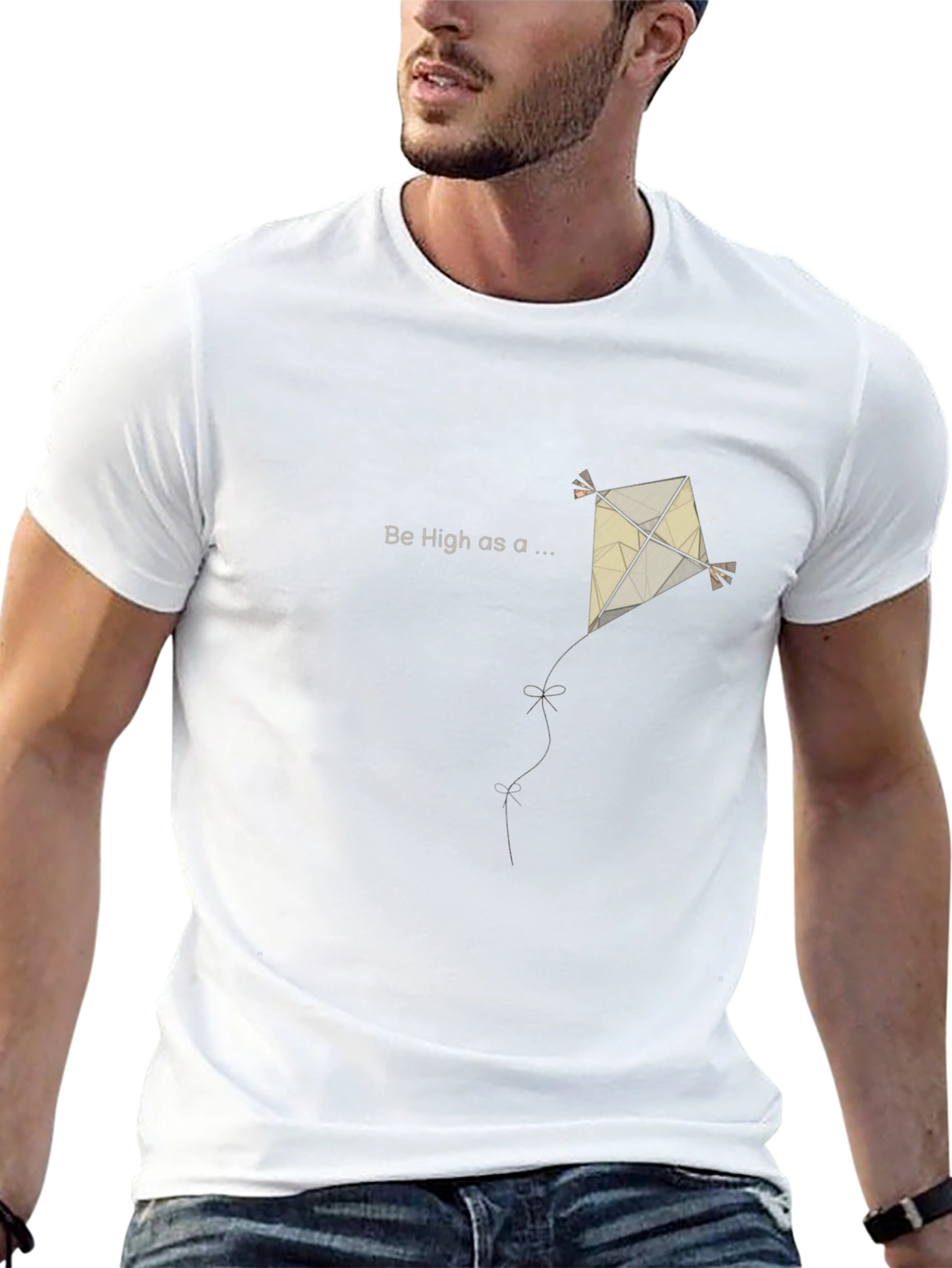 High as a Kite Black T-Shirt