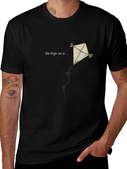 High as a Kite Black T-Shirt