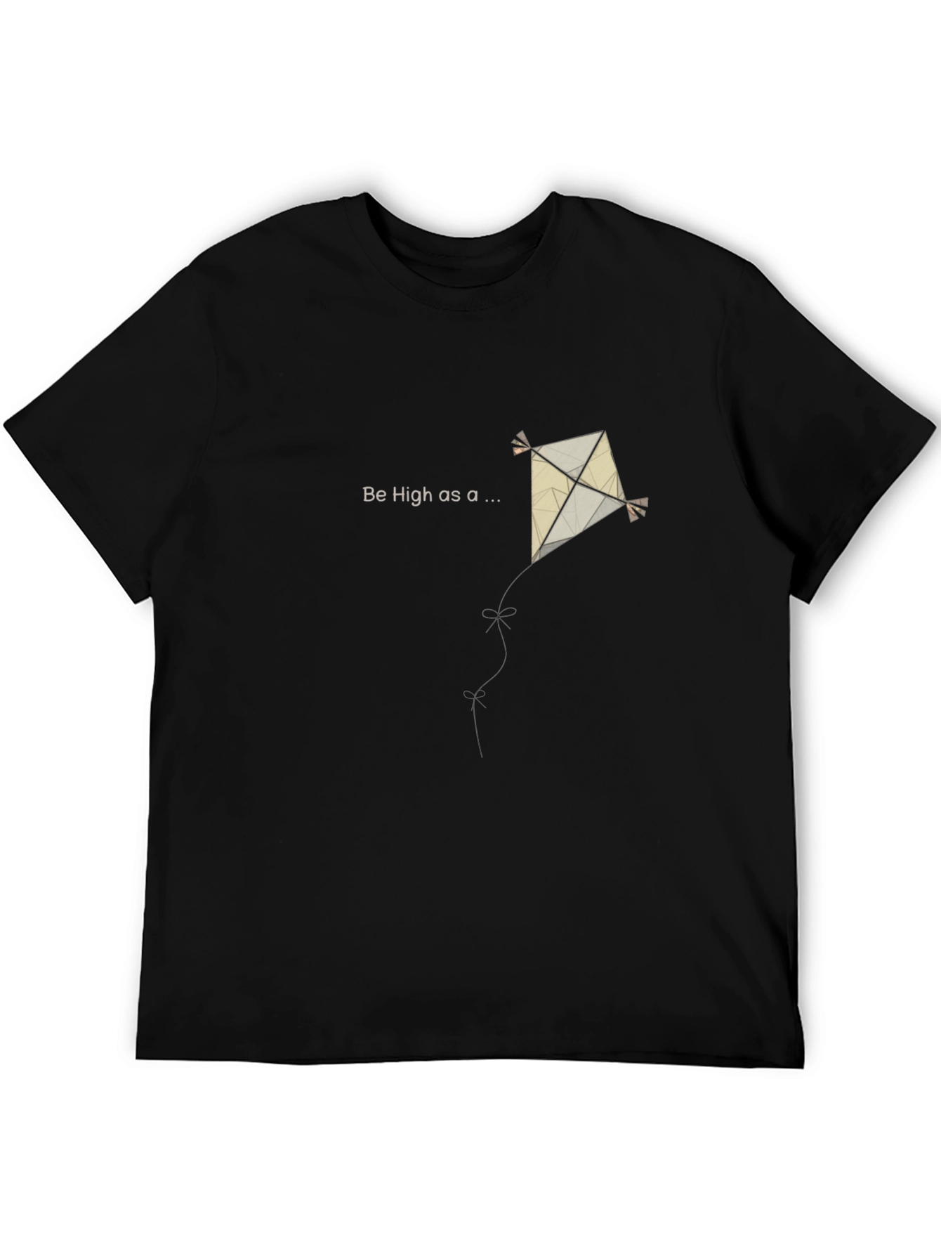 High as a Kite Black T-Shirt