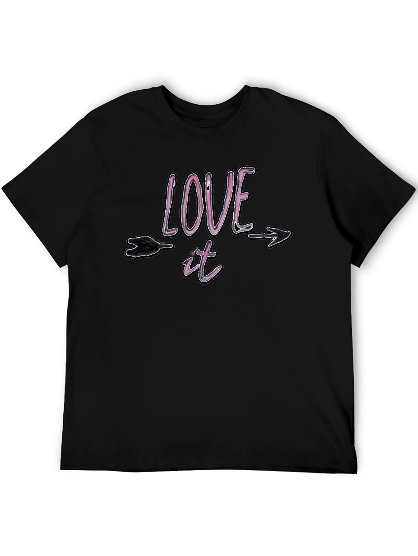 Love It Arrow Graphic Black T-Shirt