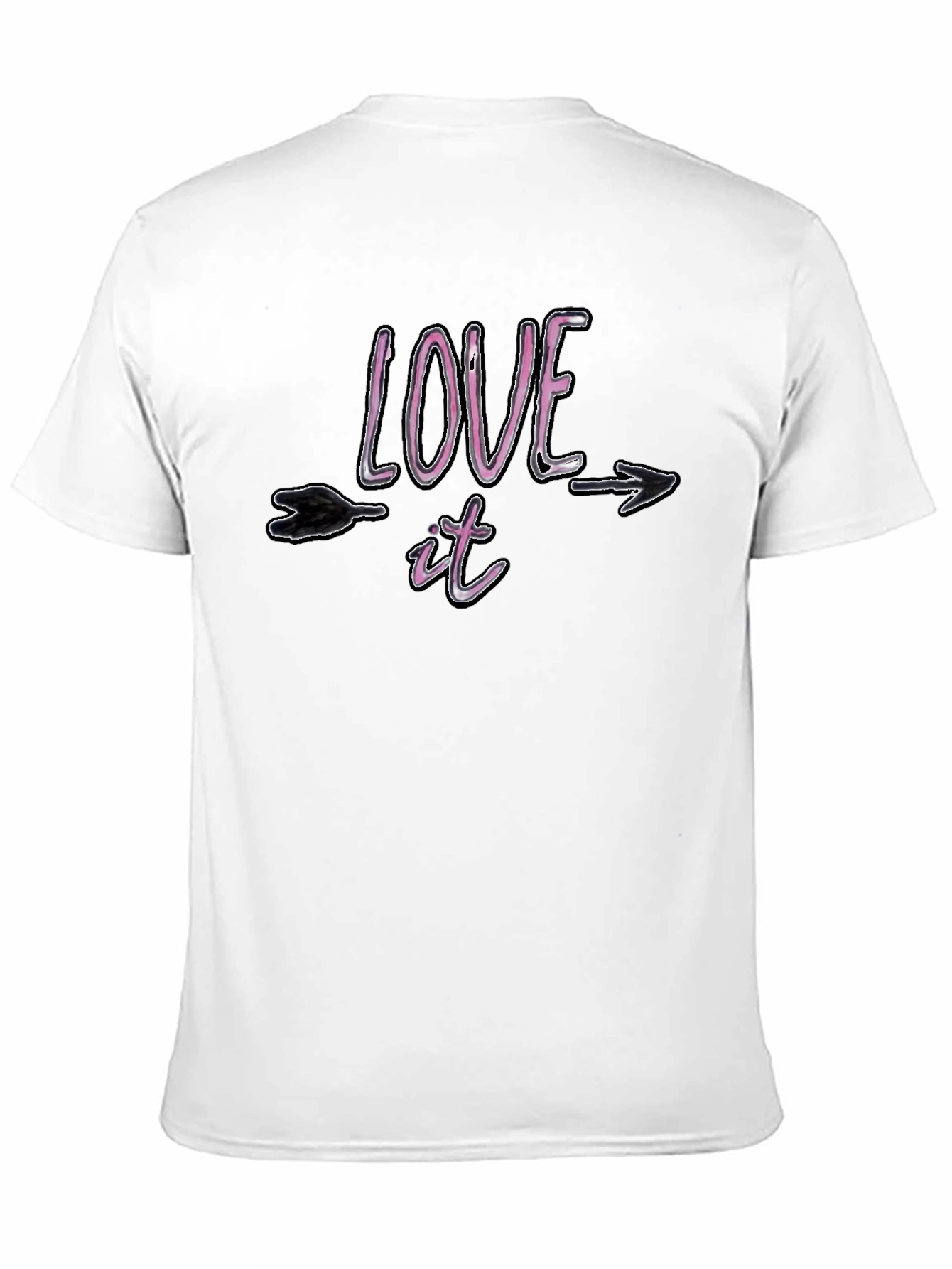 Love It Arrow Graphic Black T-Shirt