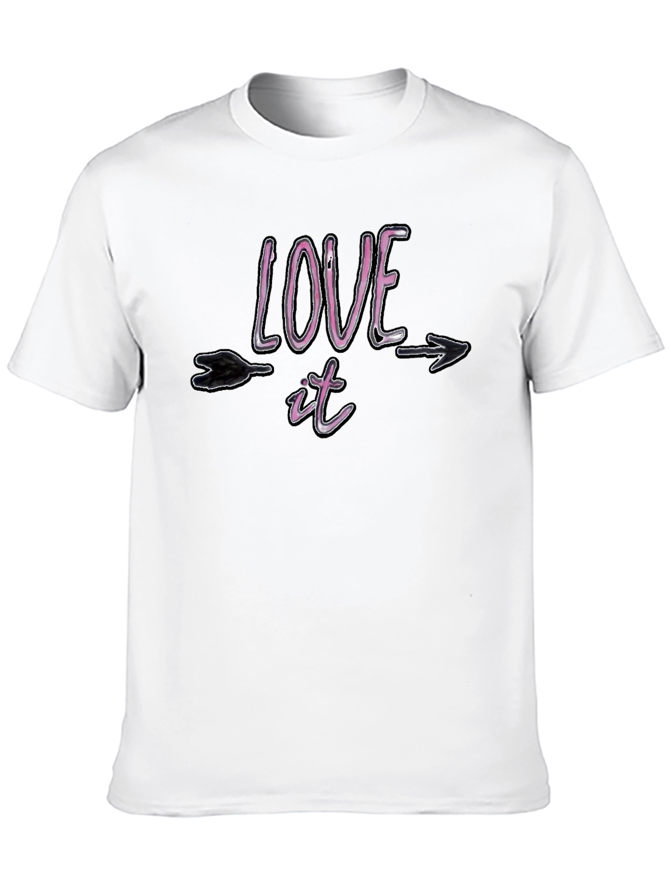 Love It Arrow Graphic Black T-Shirt