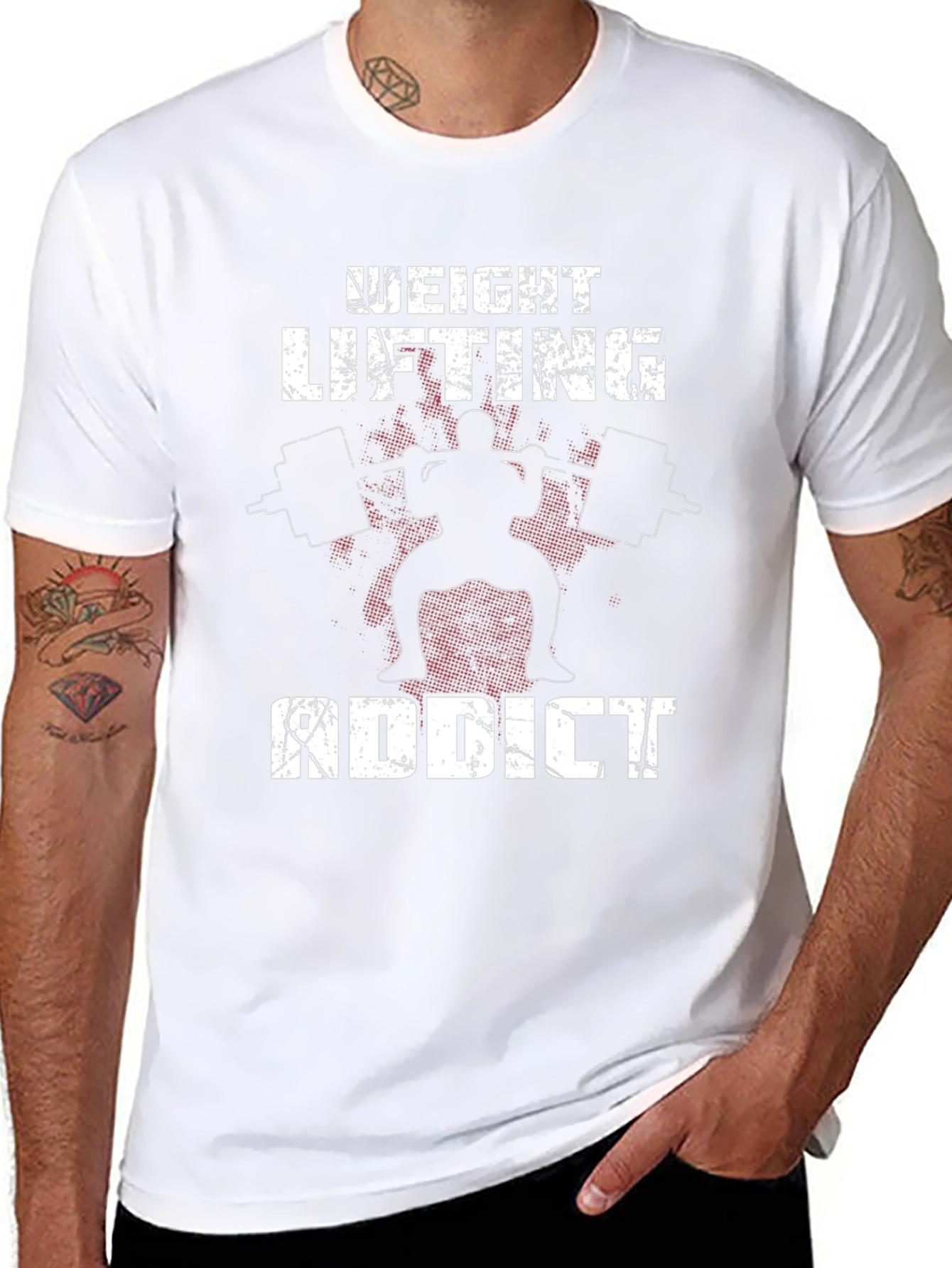 Weight Lifting Addict Graphic Tee