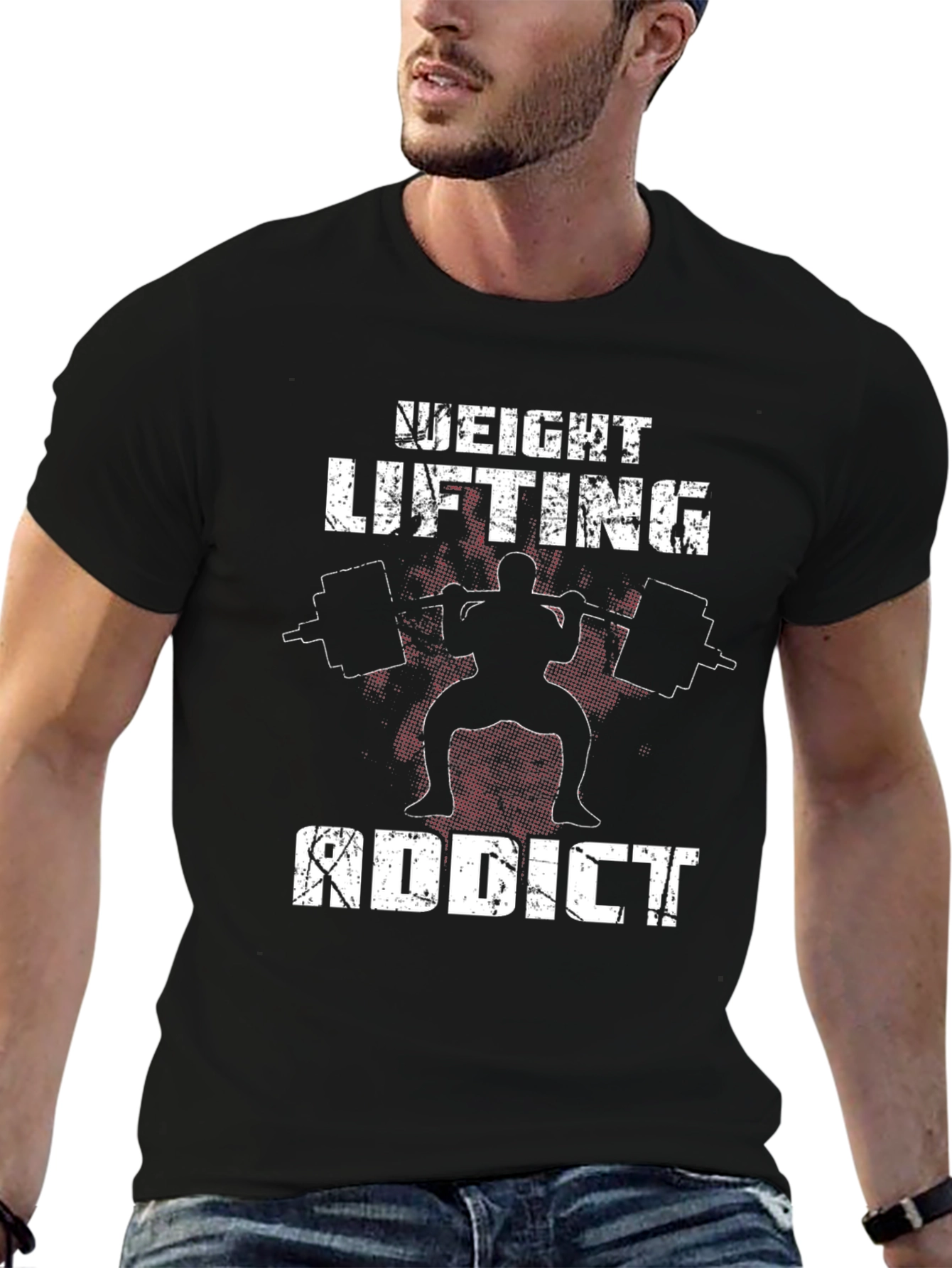 Weight Lifting Addict Graphic Tee