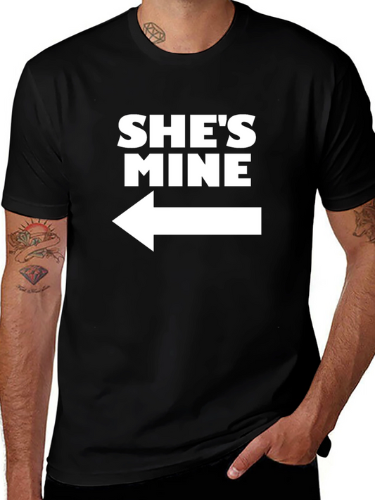 Shes Mine Graphic Tee - Couple Matching Shirt