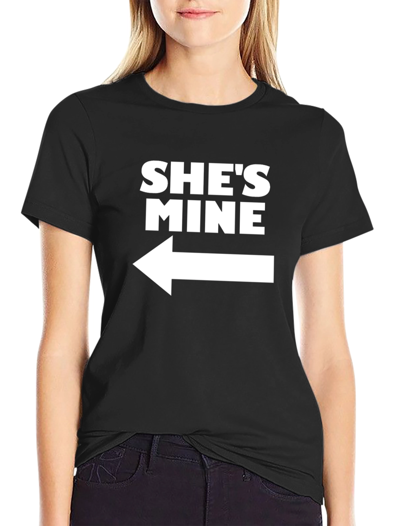 Shes Mine Graphic Tee - Couple Matching Shirt