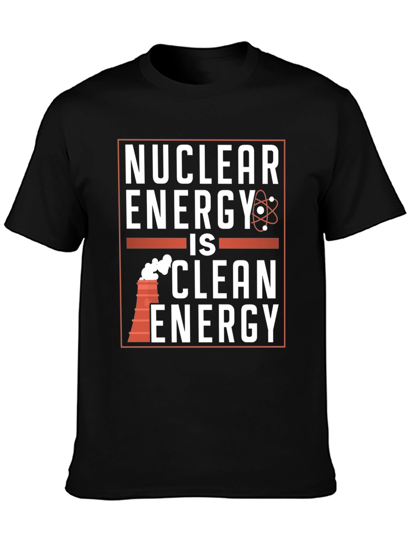 Nuclear Energy is Clean Energy Black T-Shirt