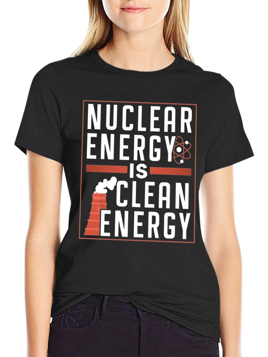 Nuclear Energy is Clean Energy Black T-Shirt