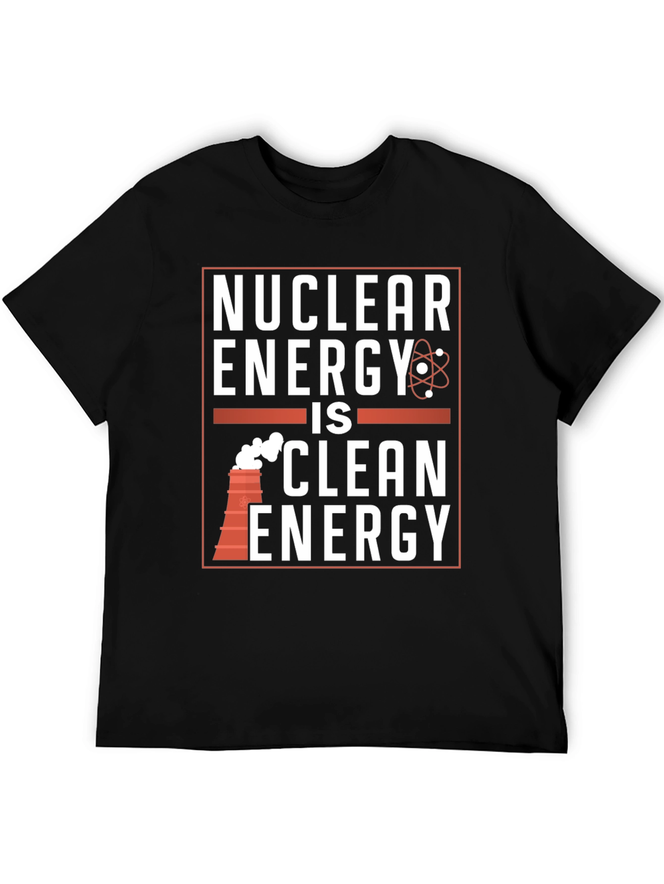 Nuclear Energy is Clean Energy Black T-Shirt
