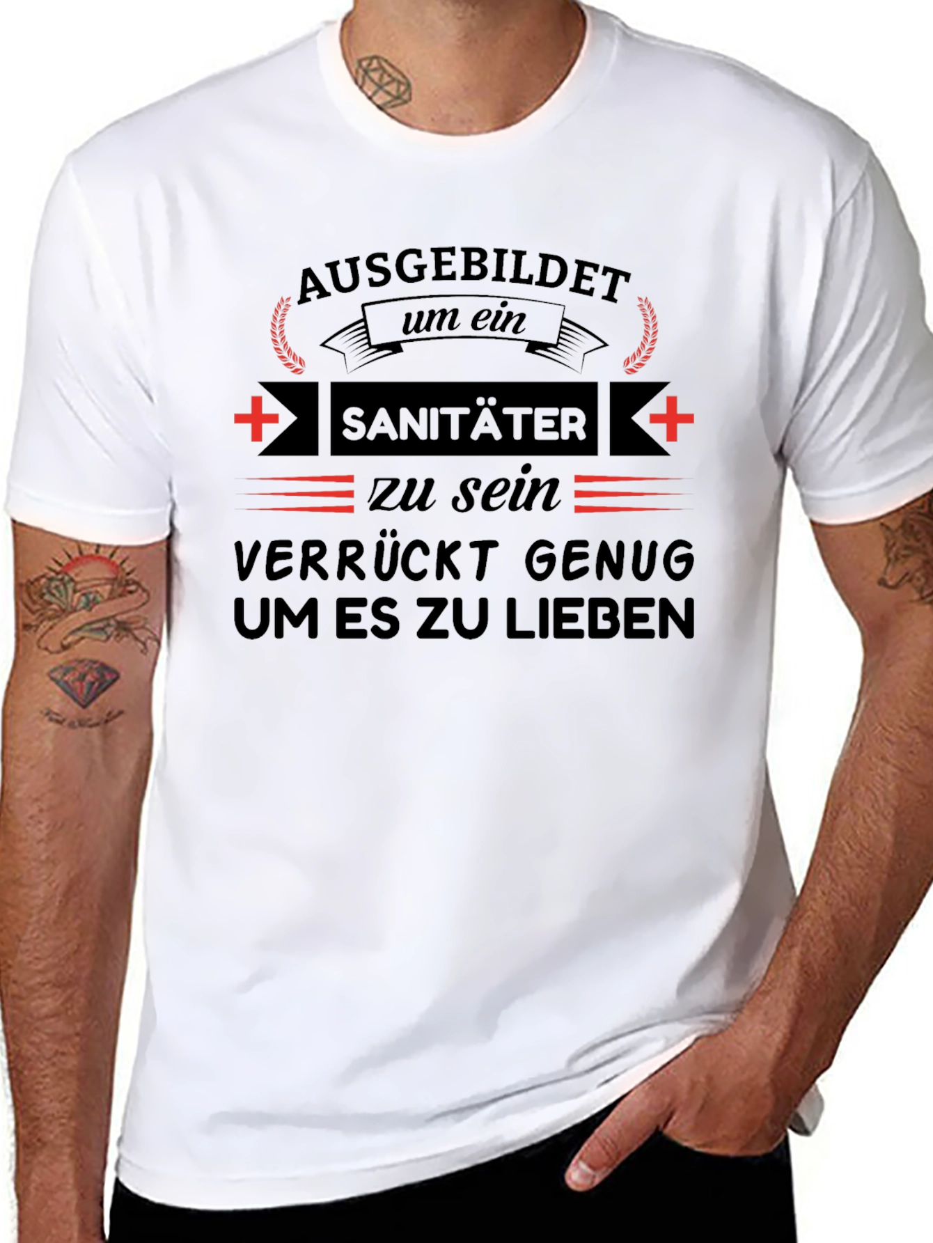Trained EMT Crazy Enough to Love It T-Shirt