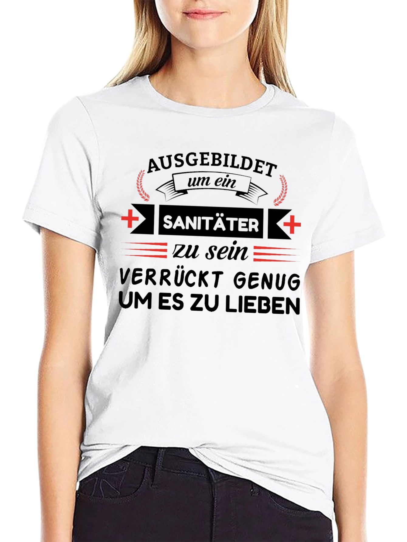 Trained EMT Crazy Enough to Love It T-Shirt