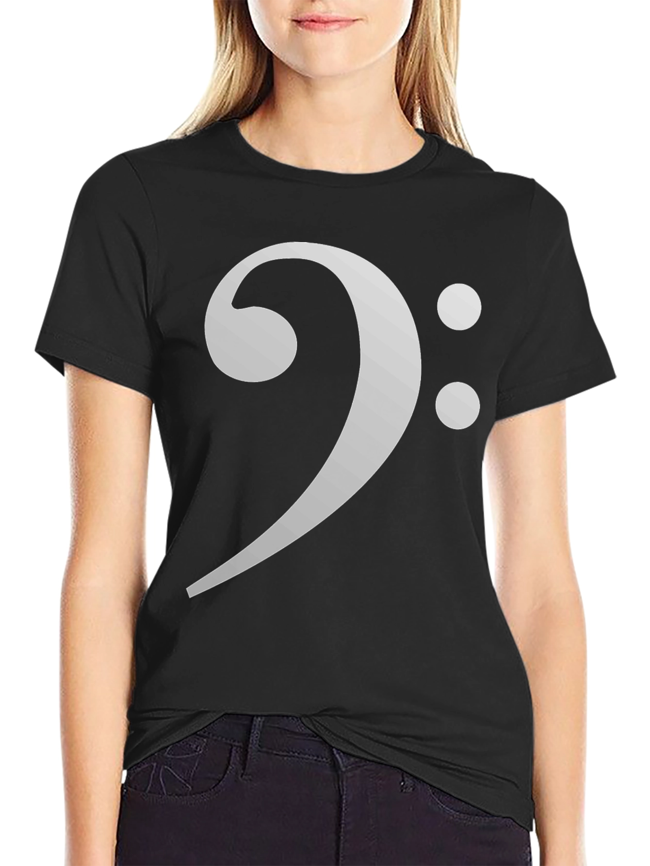 Bass Clef Graphic Tee - Musician Shirt