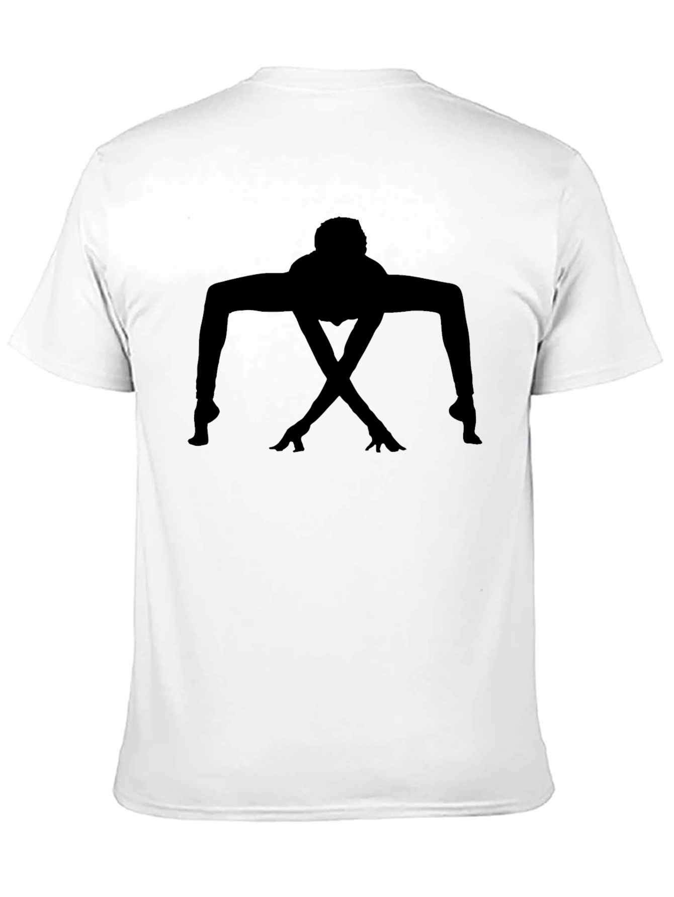 Unique Silhouette Graphic Black T-Shirt
