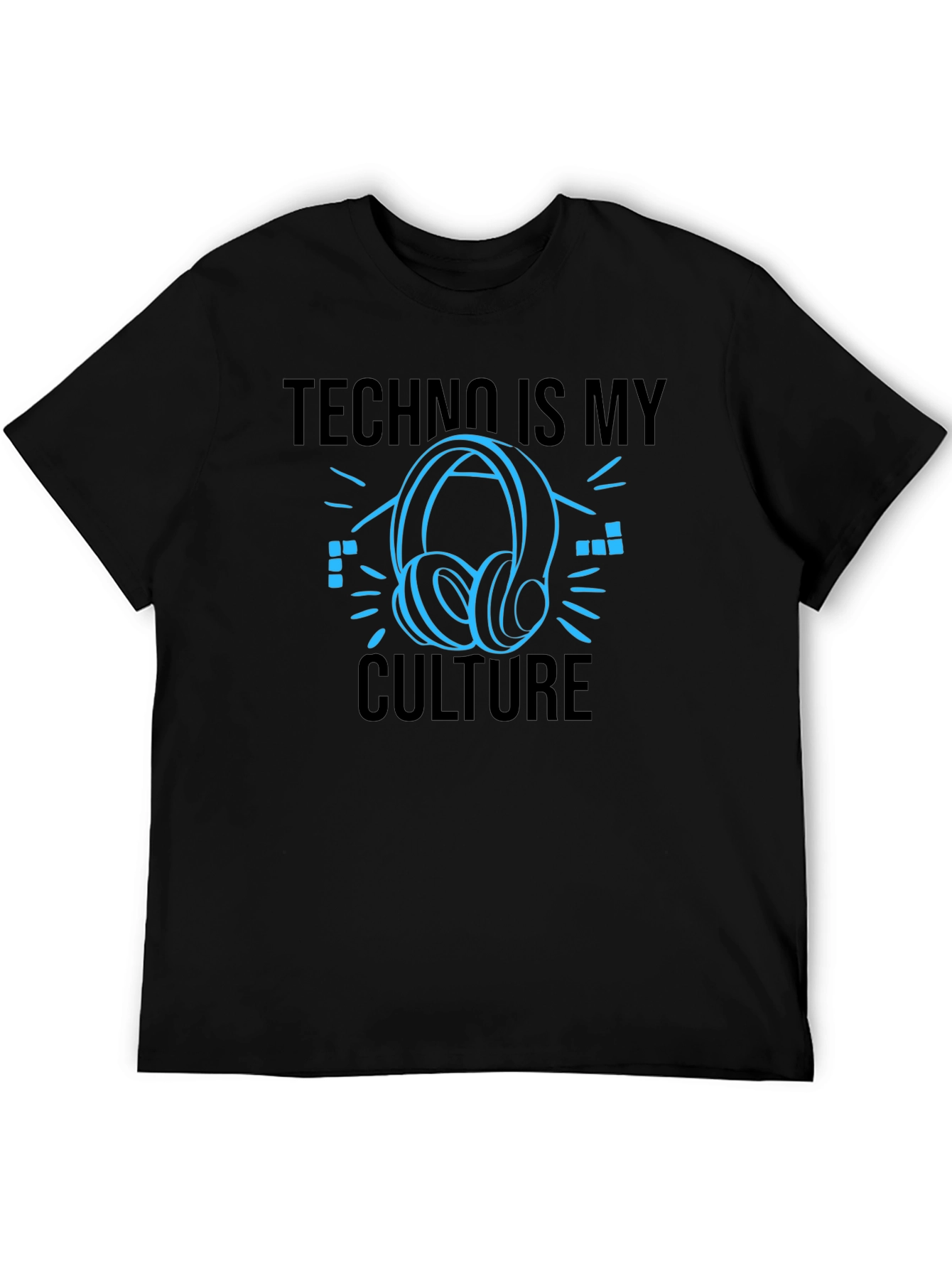 Techno Is My Culture Black T-Shirt