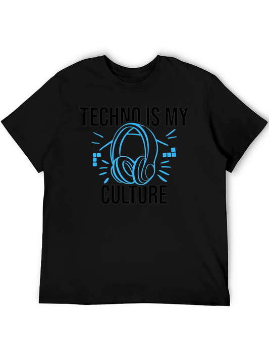 Techno Is My Culture Black T-Shirt