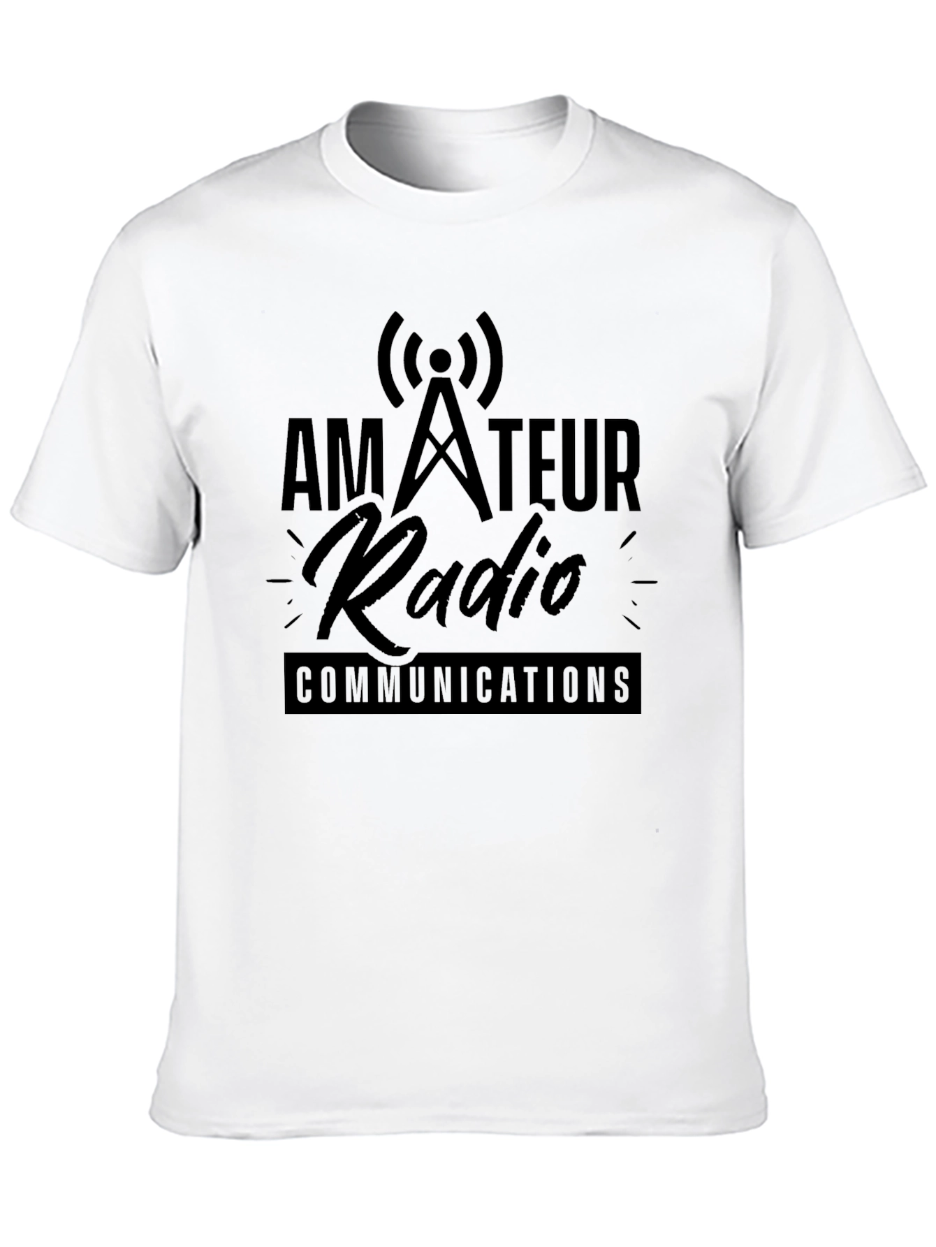 Amateur Radio Communications Black T-Shirt