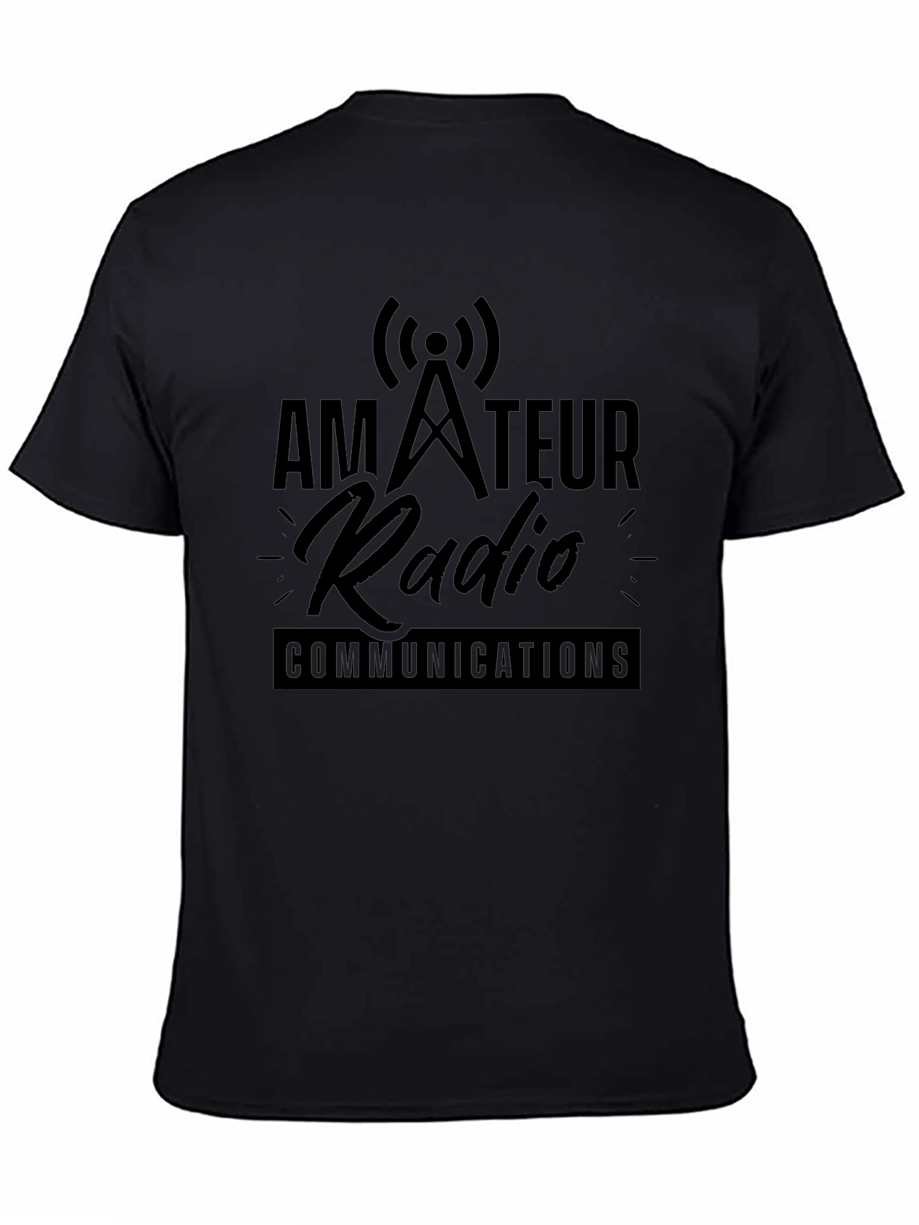 Amateur Radio Communications Black T-Shirt