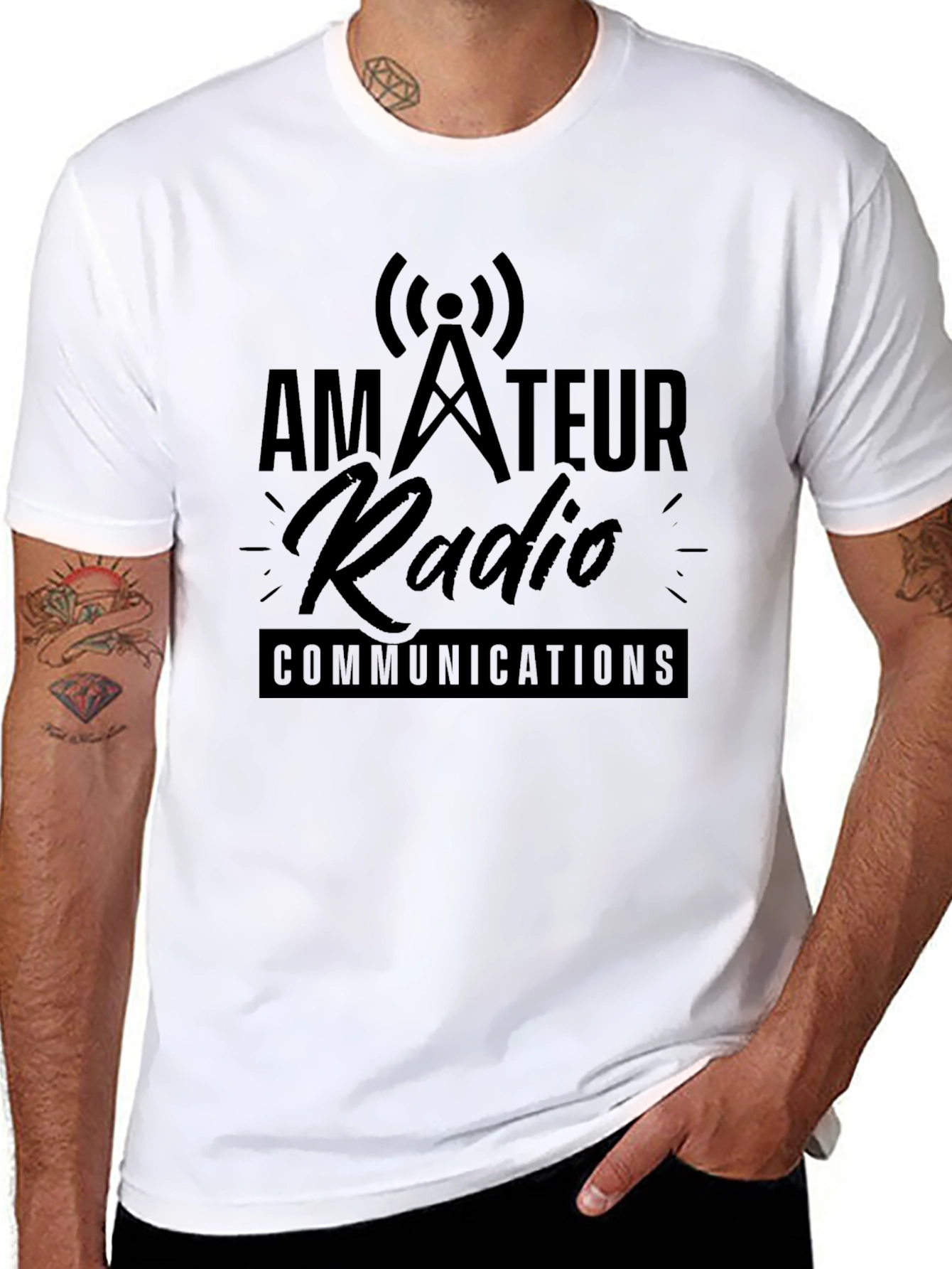 Amateur Radio Communications Black T-Shirt