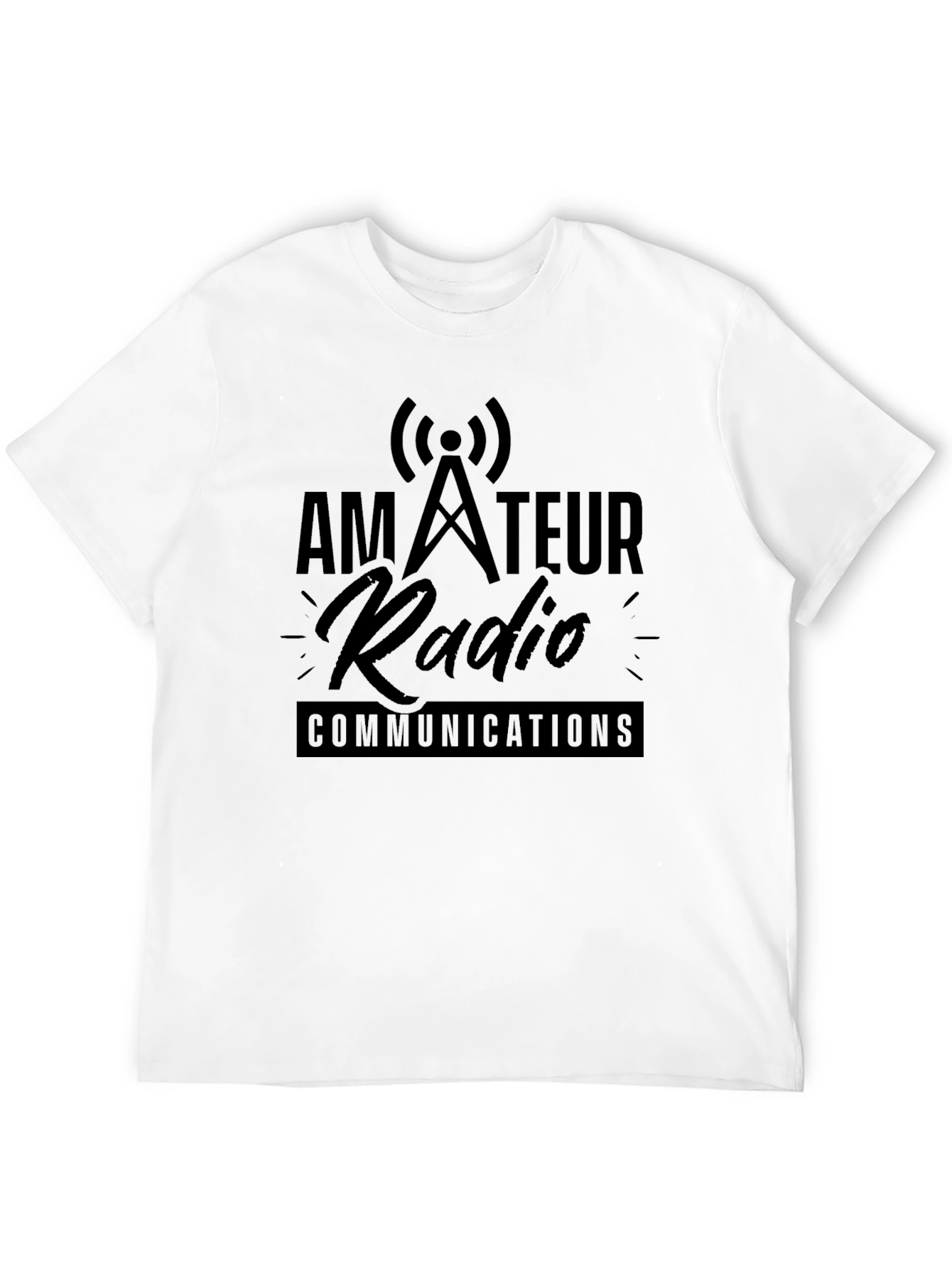 Amateur Radio Communications Black T-Shirt