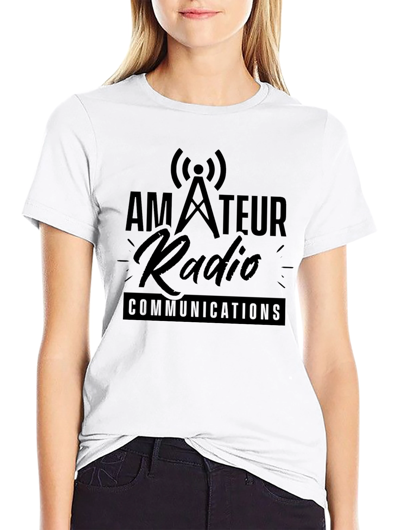 Amateur Radio Communications Black T-Shirt