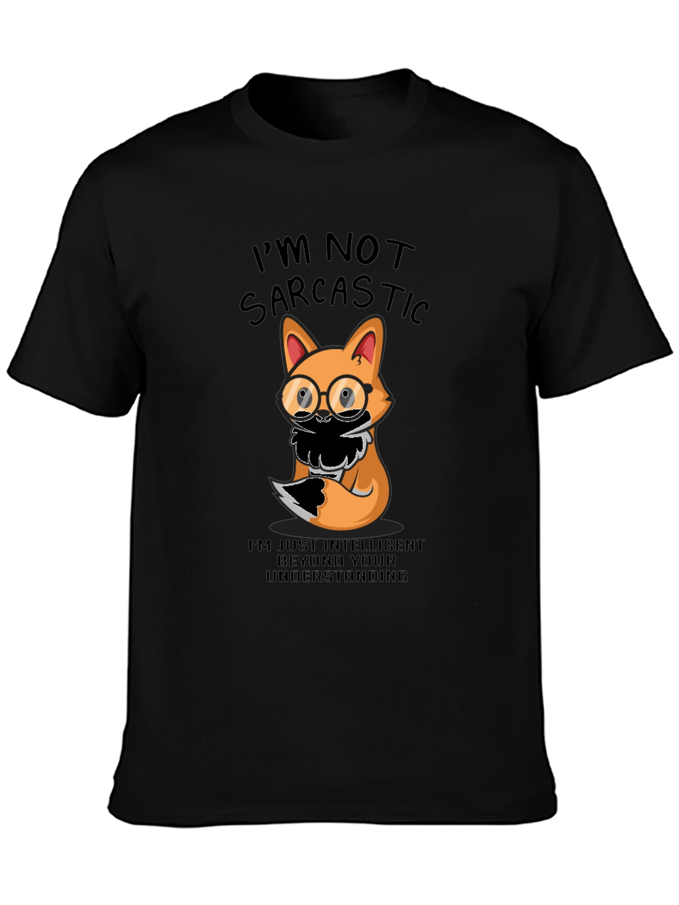 Sarcastic Fox T-Shirt - Intelligent Humor Tee