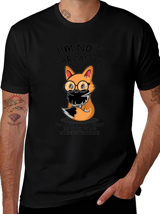 Sarcastic Fox T-Shirt - Intelligent Humor Tee