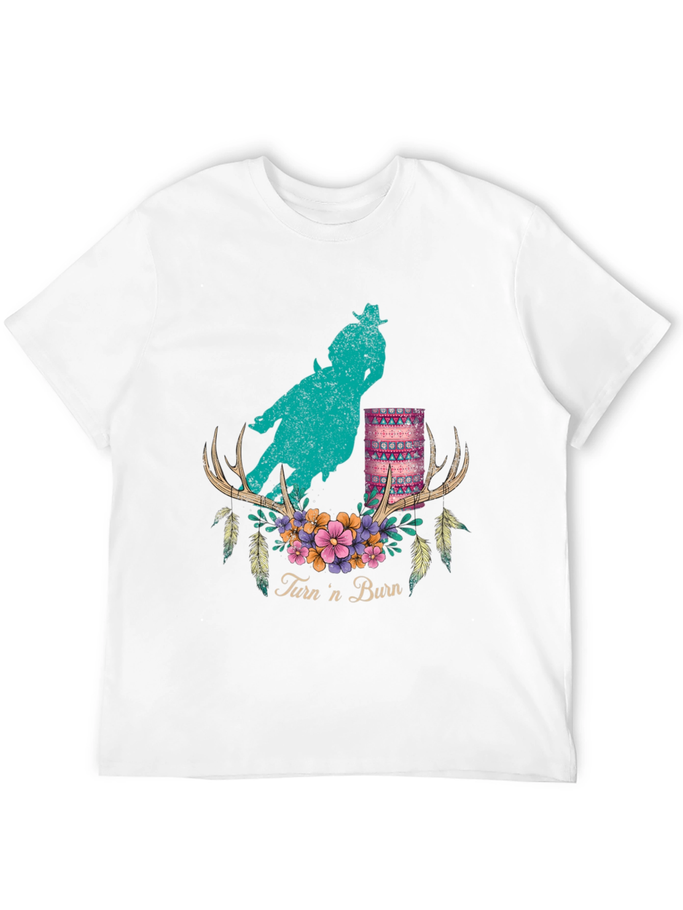 Turn n Burn Barrel Racer Graphic Tee