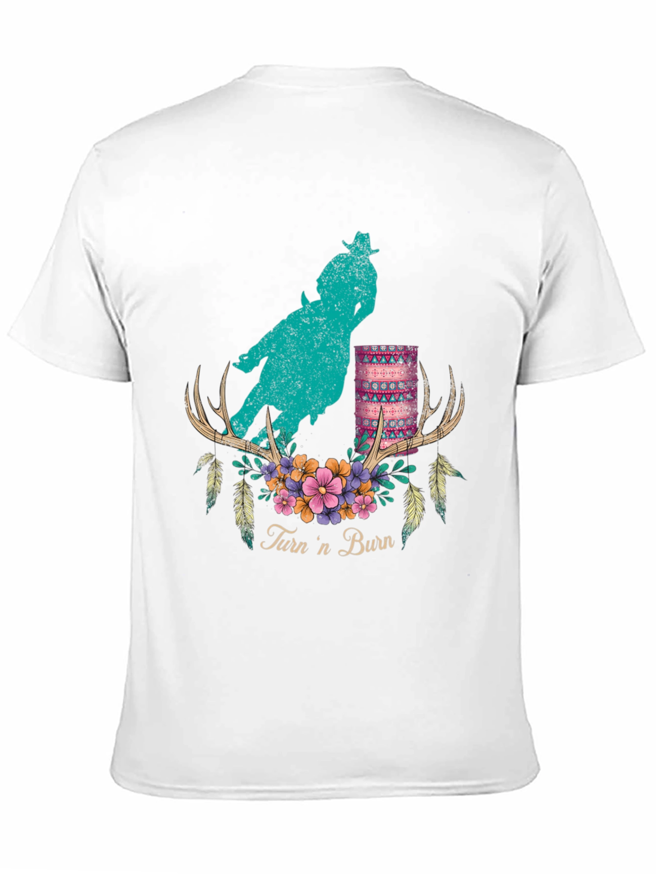 Turn n Burn Barrel Racer Graphic Tee