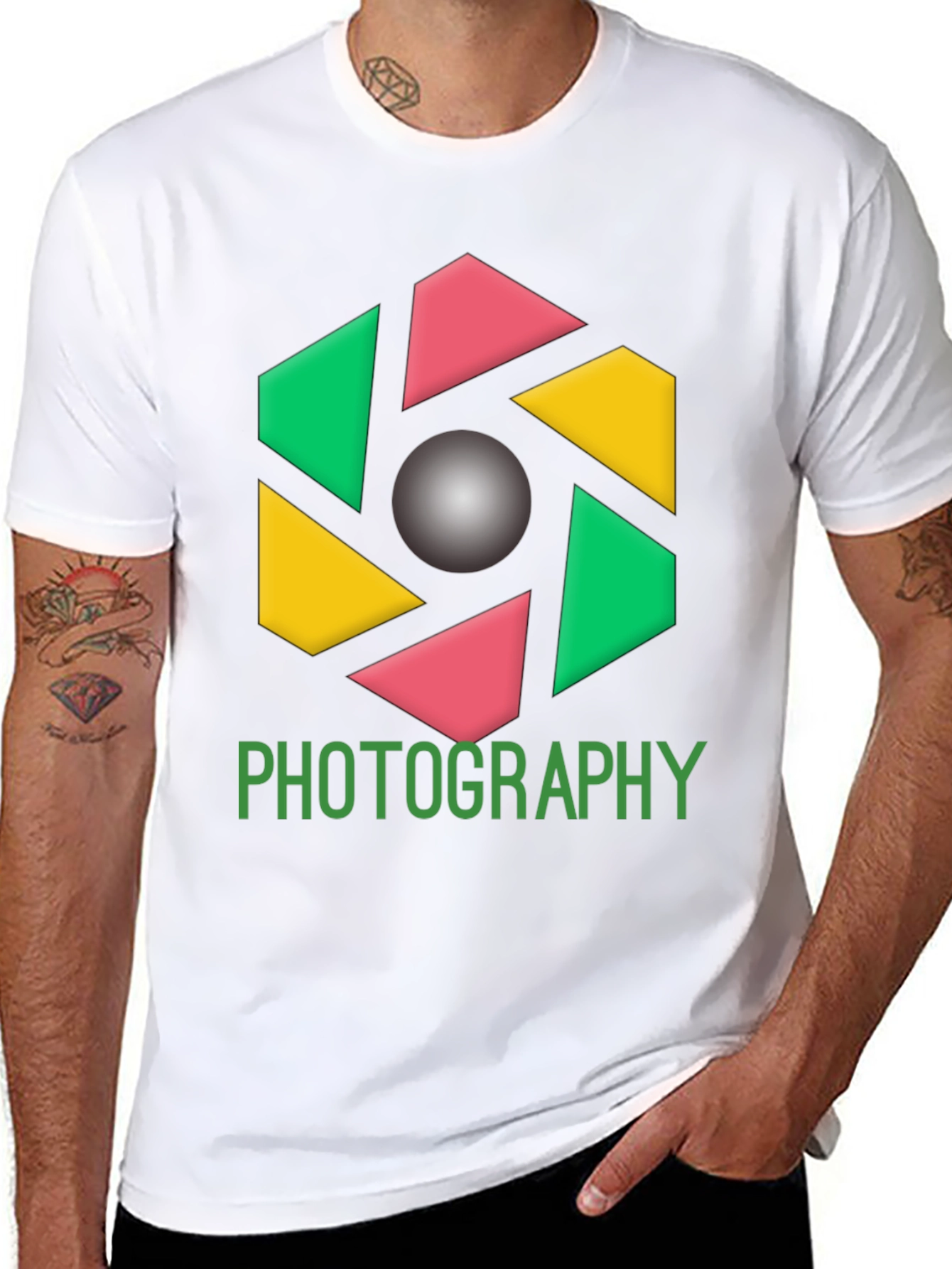 Photography Graphic Tee - Modern Camera Design