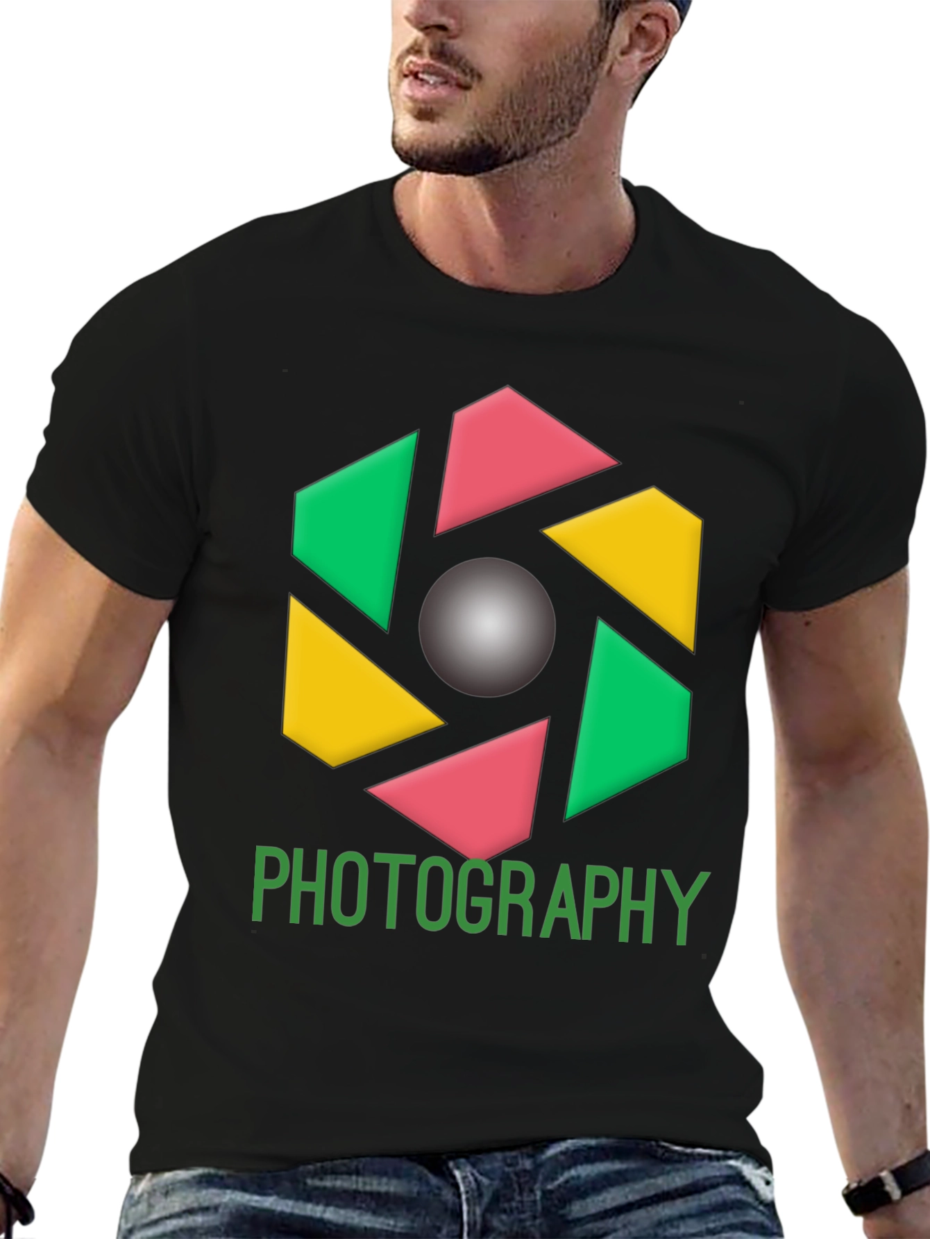 Photography Graphic Tee - Modern Camera Design