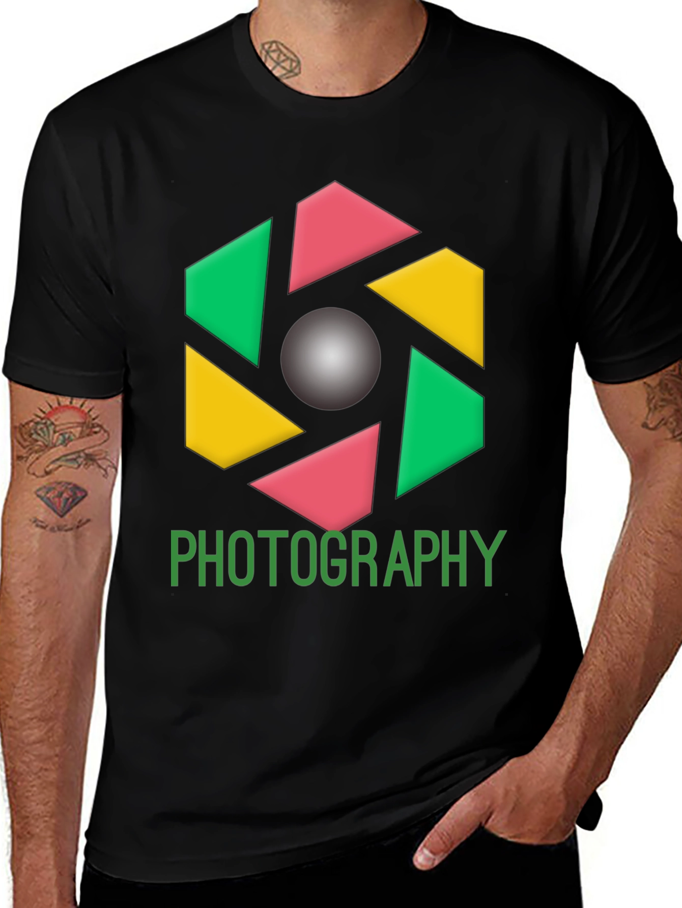 Photography Graphic Tee - Modern Camera Design