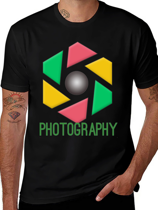 Photography Graphic Tee - Modern Camera Design