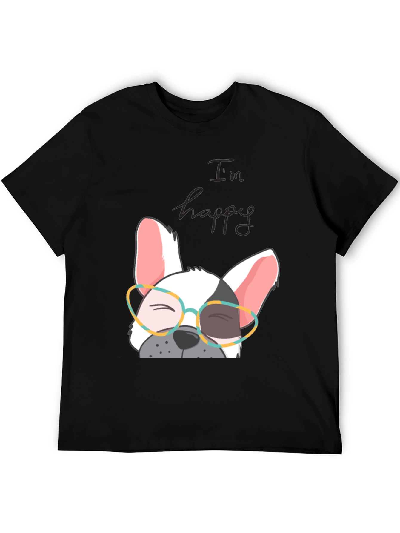 Im Happy Frenchie T-Shirt - Cute Dog Graphic Tee