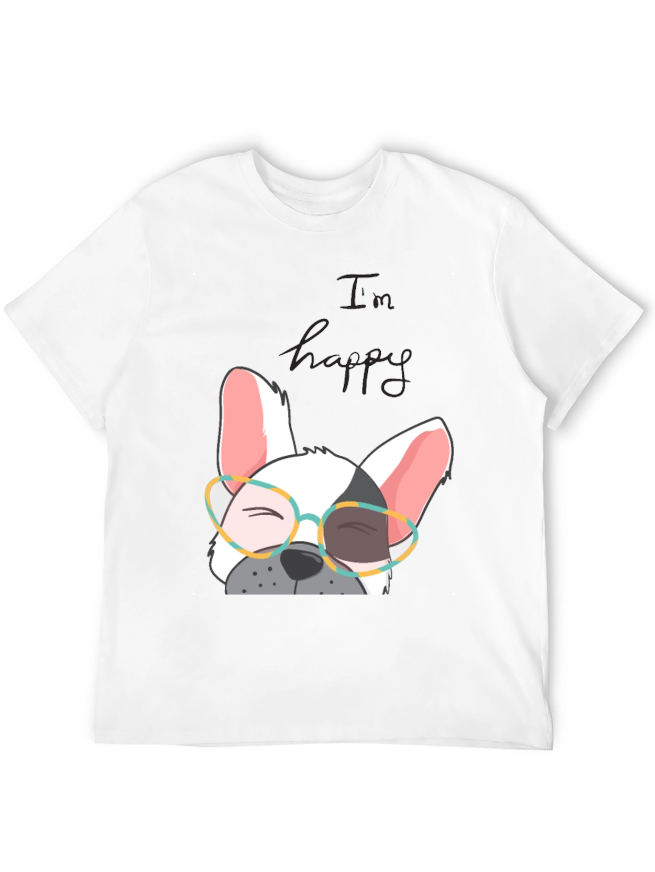 Im Happy Frenchie T-Shirt - Cute Dog Graphic Tee
