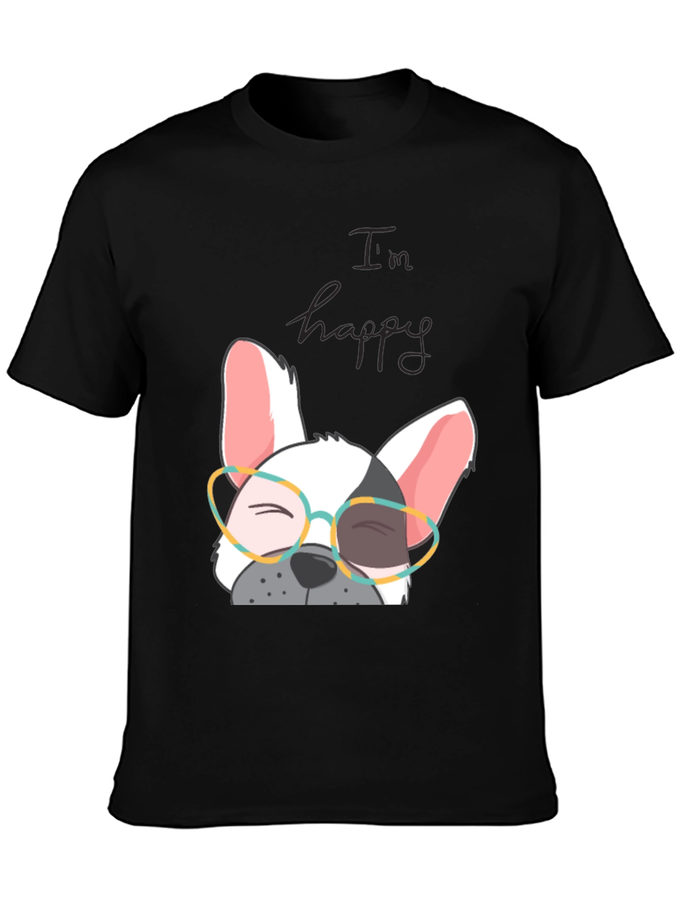 Im Happy Frenchie T-Shirt - Cute Dog Graphic Tee