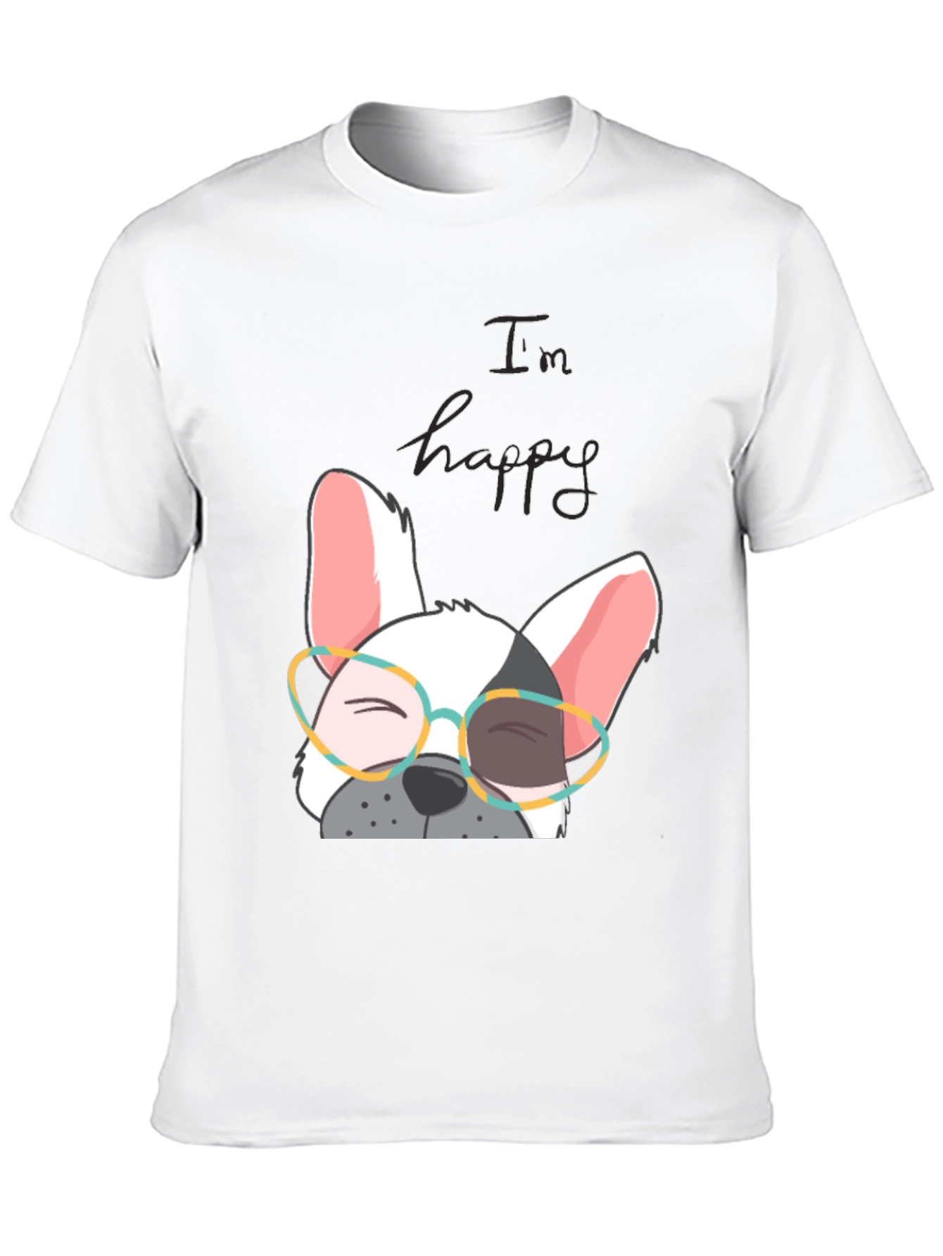 Im Happy Frenchie T-Shirt - Cute Dog Graphic Tee