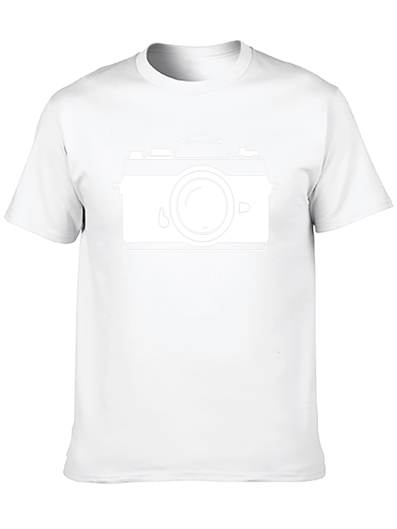 Camera Graphic Black T-Shirt - Stylish Photo Tee
