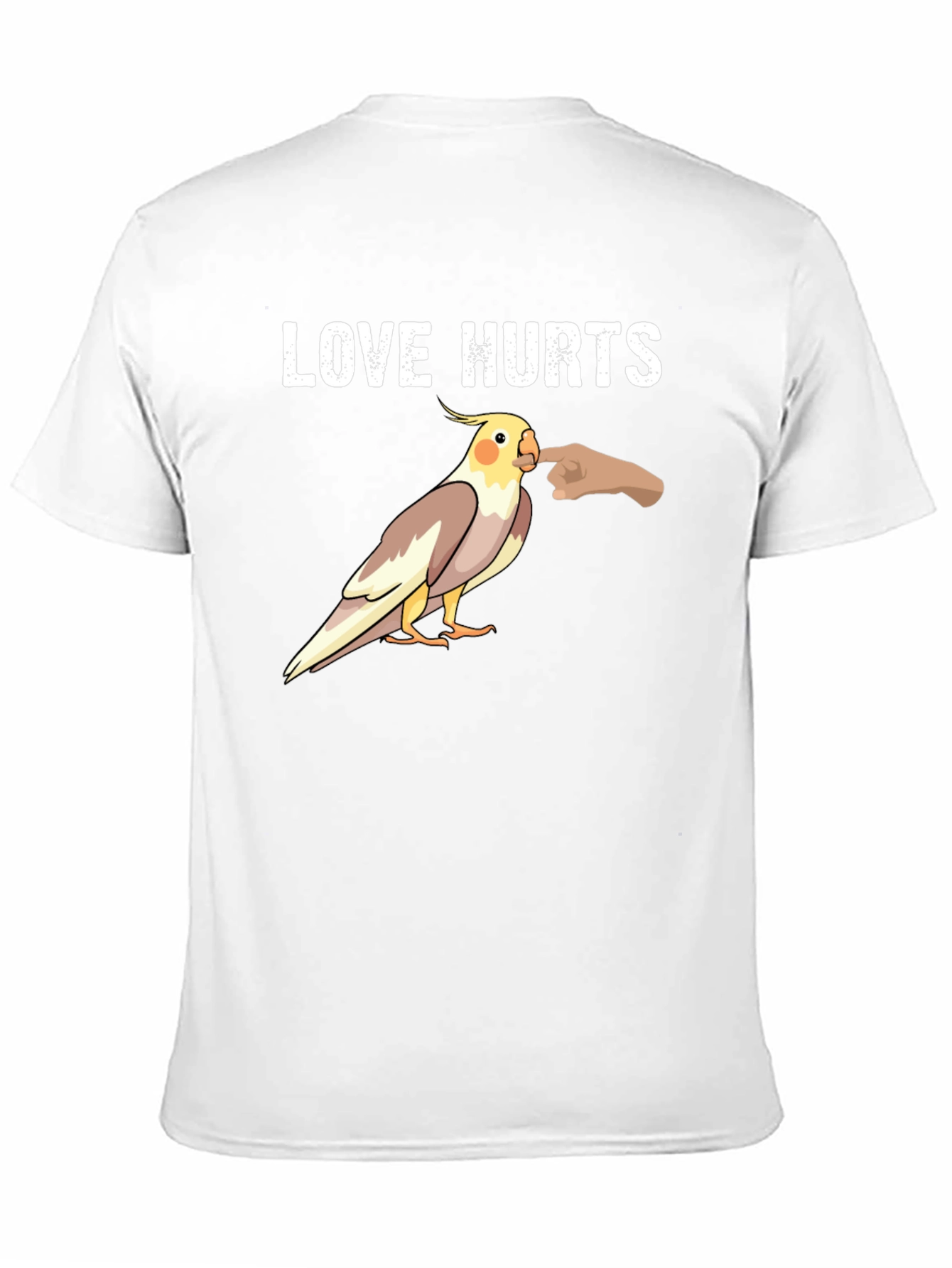 Love Hurts Cockatiel T-Shirt - Bird Lover Tee