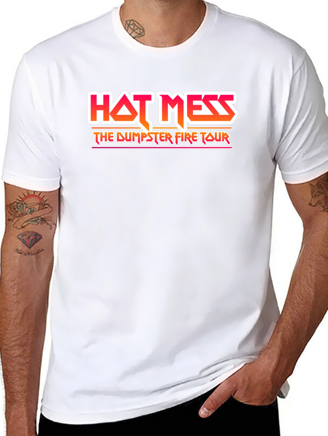 Hot Mess Dumpster Fire Tour Graphic T-Shirt