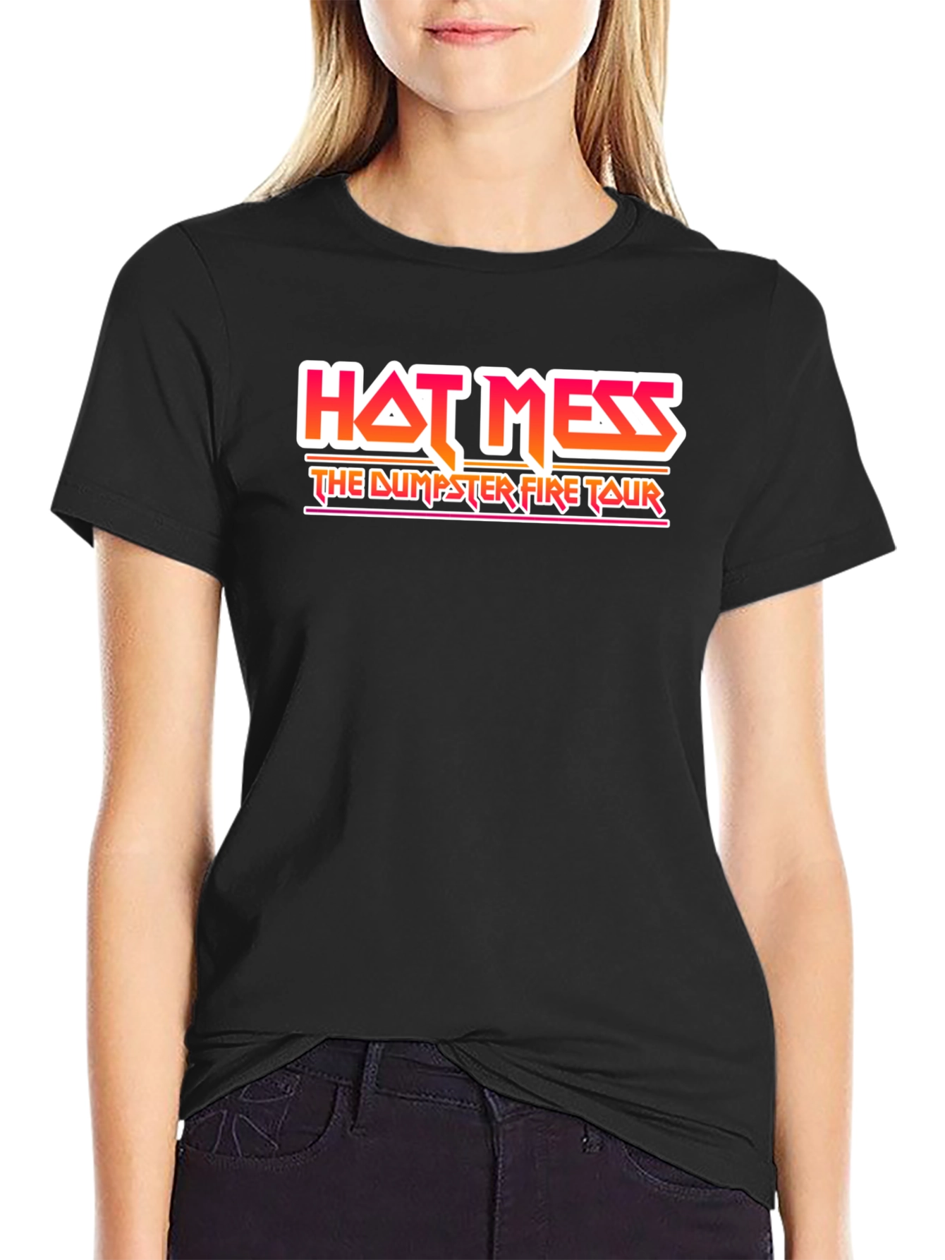 Hot Mess Dumpster Fire Tour Graphic T-Shirt