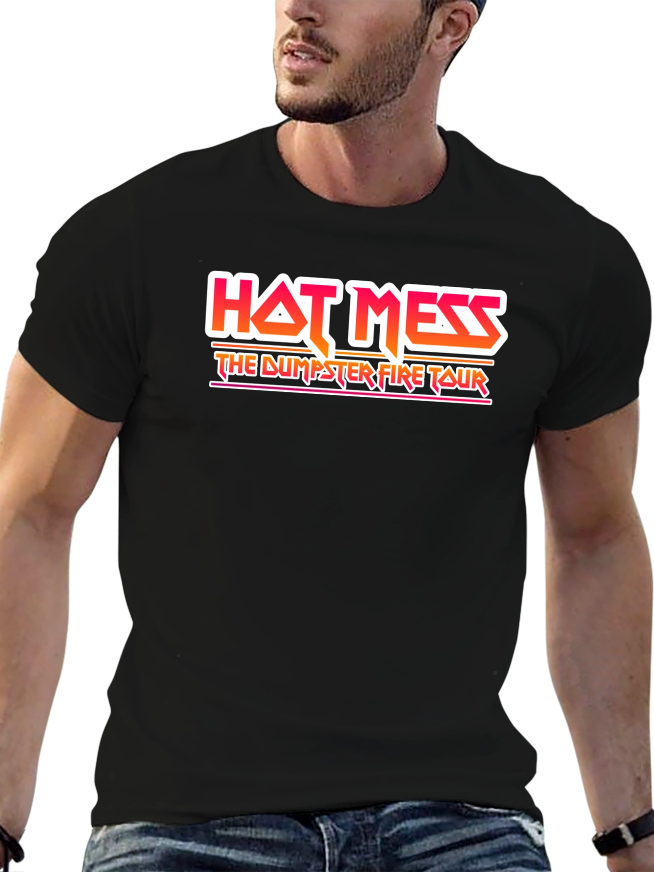 Hot Mess Dumpster Fire Tour Graphic T-Shirt