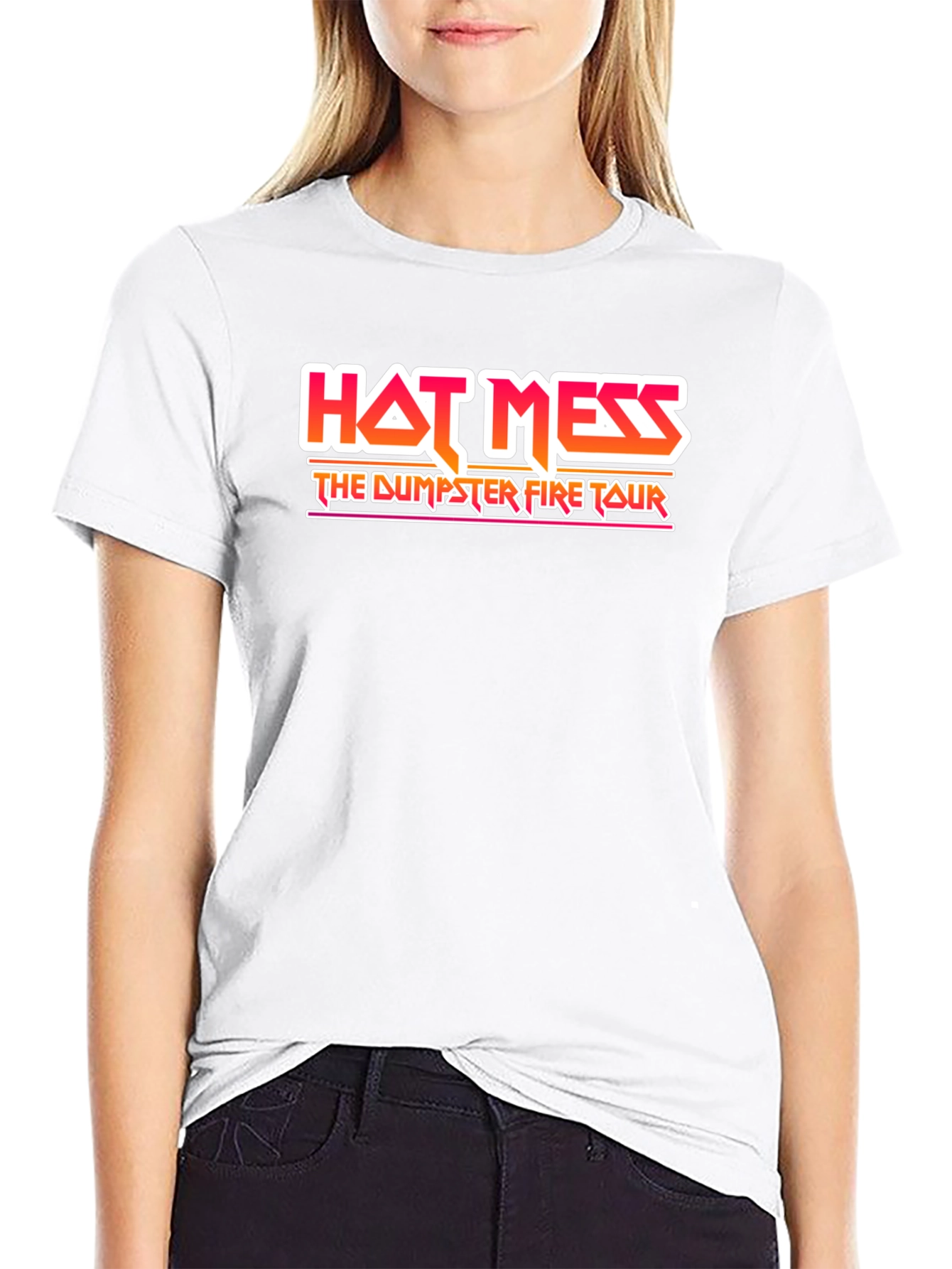 Hot Mess Dumpster Fire Tour Graphic T-Shirt