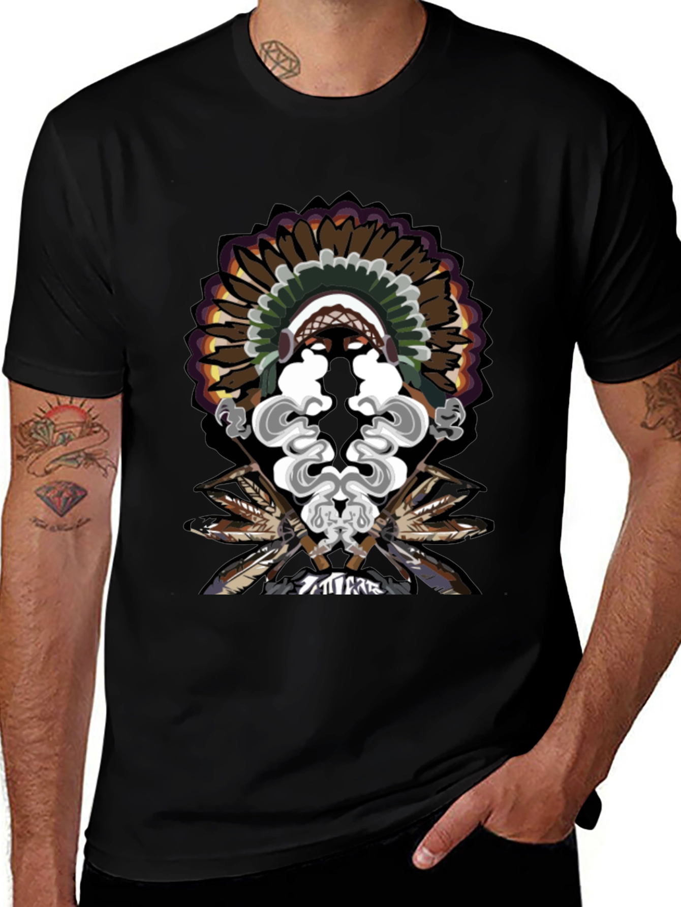 Native American Chief Headdress T-Shirt