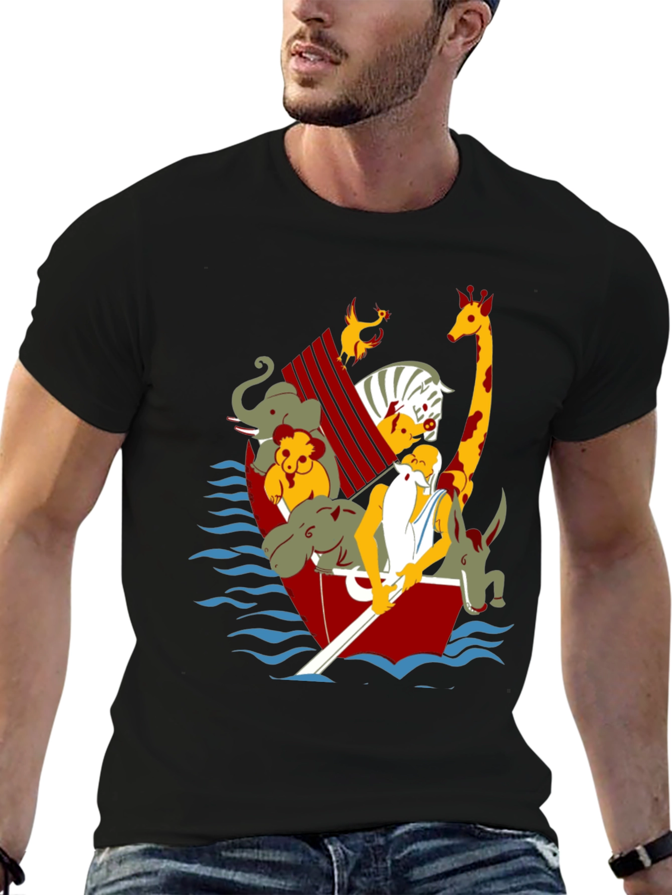 Noahs Ark Graphic Tee - Classic Crew Neck